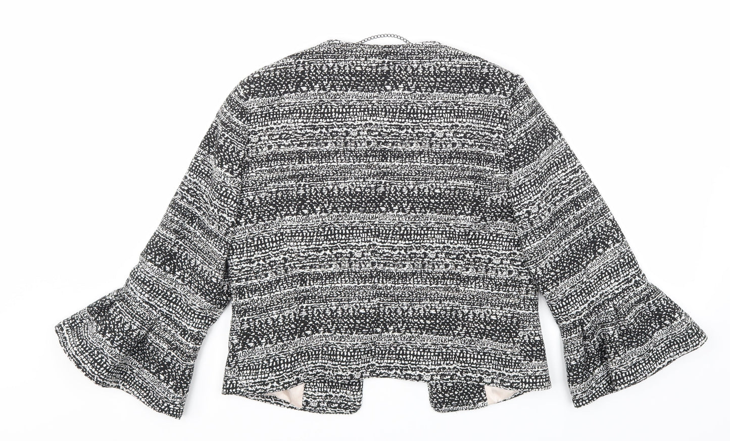 TU Womens Black Striped  Jacket  Size 10