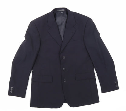 Mens UK Size 40 BHS Regular Blue Suit Jacket