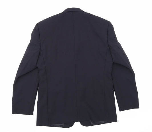 Mens UK Size 40 BHS Regular Blue Suit Jacket