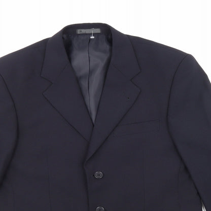 Mens UK Size 40 BHS Regular Blue Suit Jacket
