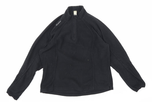 Quechua Womens Black  Fleece Jacket  Size L