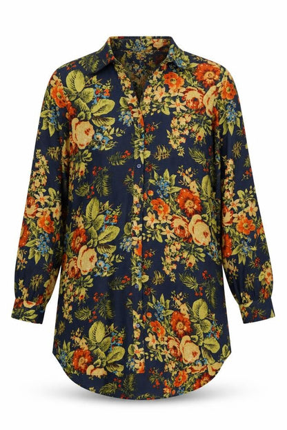 Womens UK Size 6 H&M Multicoloured Basic Button-Up