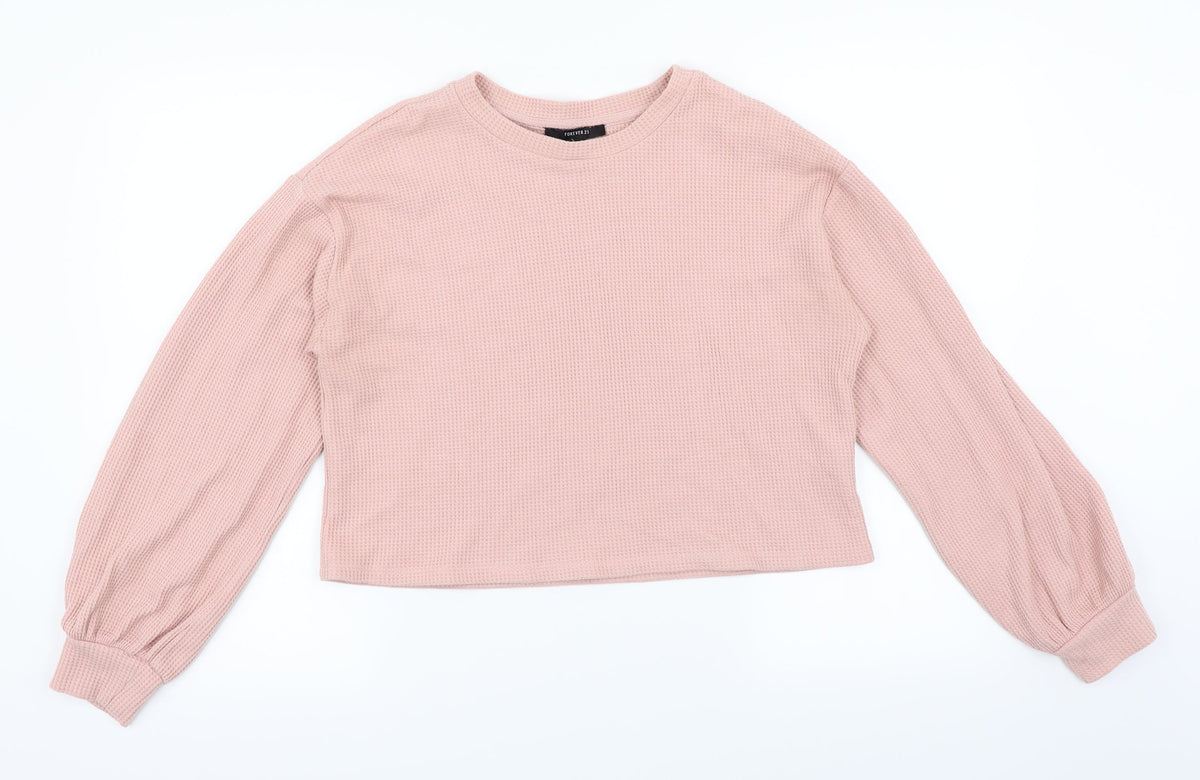 Forever 21 Womens Pink   Pullover Jumper Size M