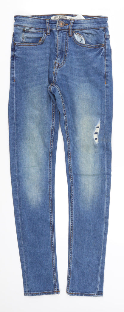 New Look Mens Blue  Denim Skinny Jeans Size 28 L29 in