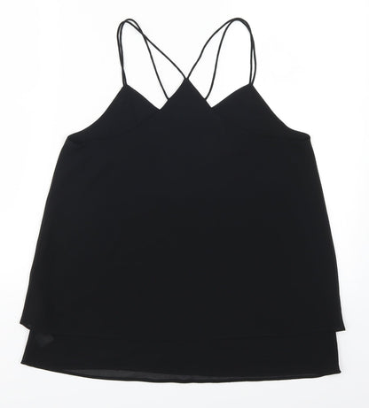 Womens UK Size 10 New Look Black Basic Tank