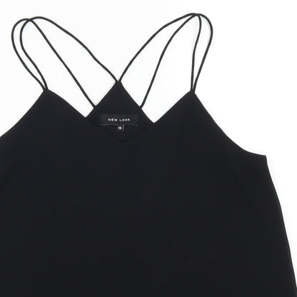 Womens UK Size 10 New Look Black Basic Tank