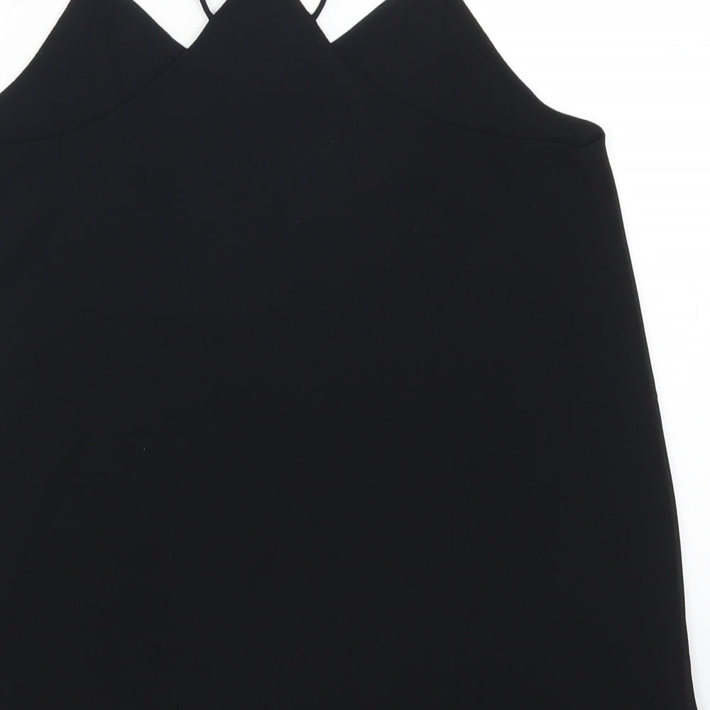 Womens UK Size 10 New Look Black Basic Tank