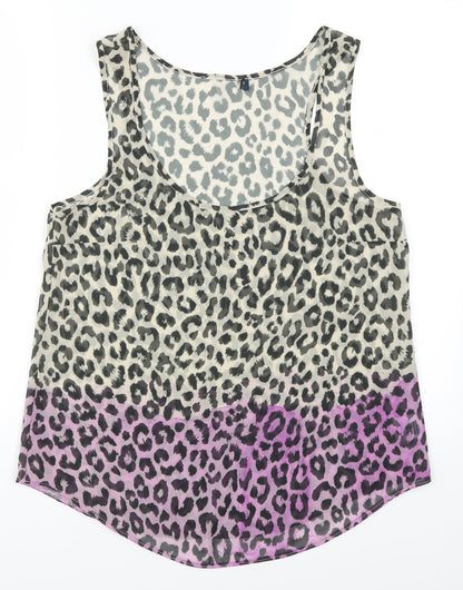 Womens UK Size 10 Preworn Pink Basic Tank