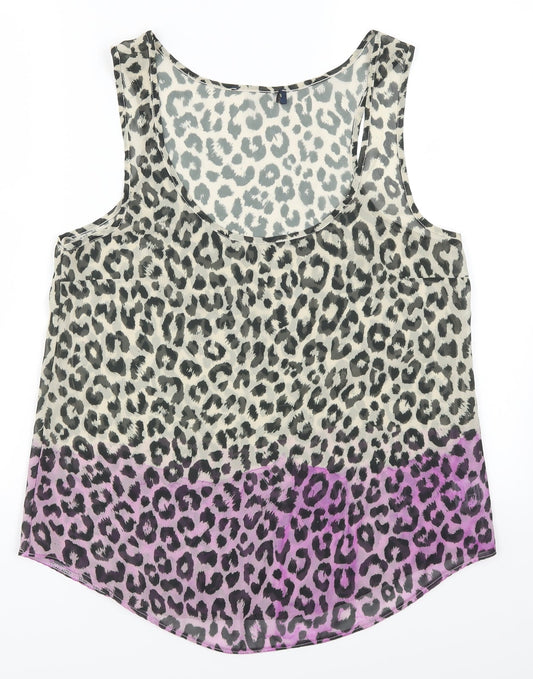 Womens UK Size 10 Preworn Pink Basic Tank