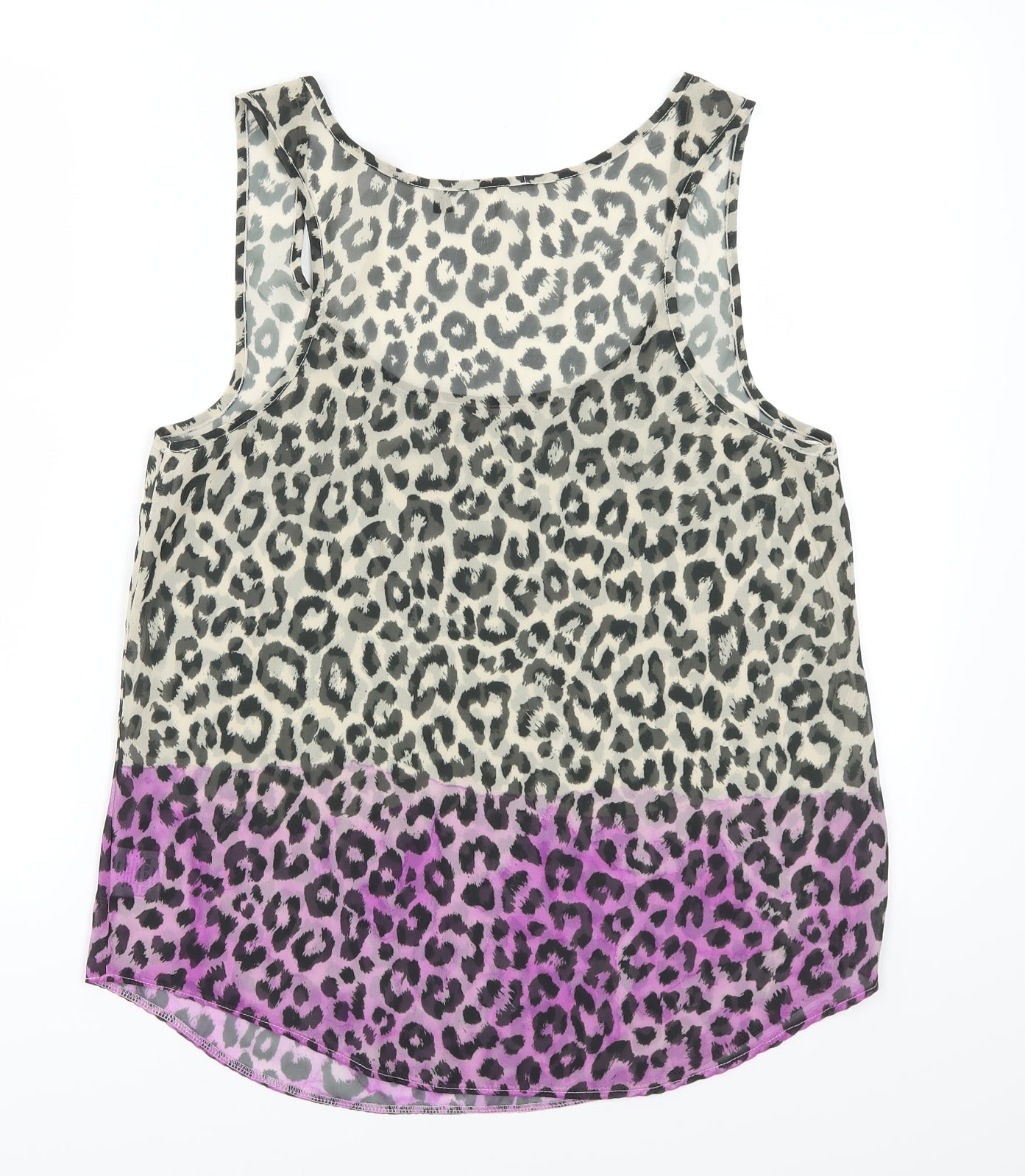 Womens UK Size 10 Preworn Pink Basic Tank