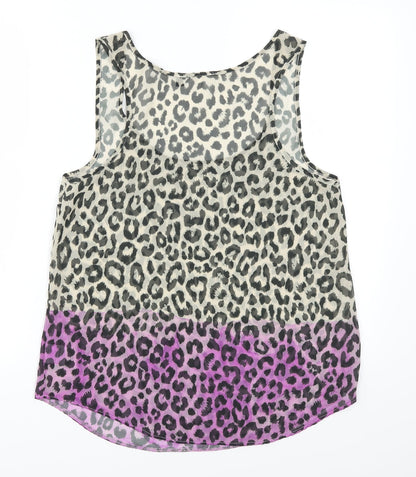 Womens UK Size 10 Preworn Pink Basic Tank