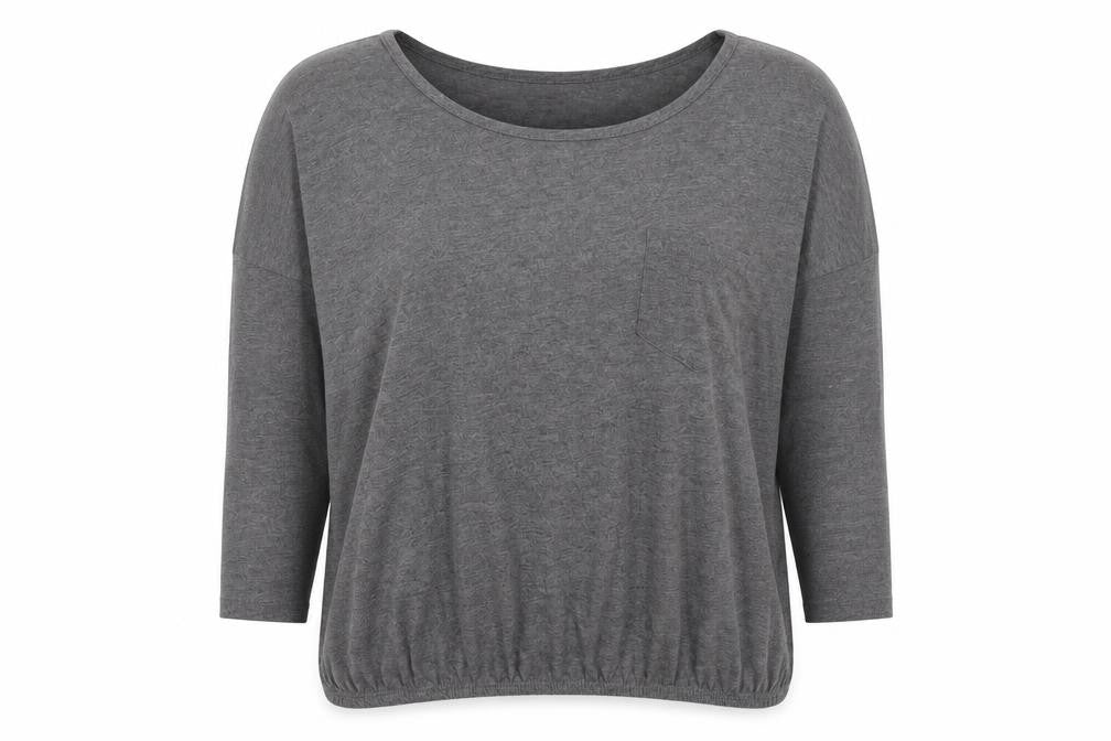 Womens UK Size 14 Evie Grey Basic T-Shirt