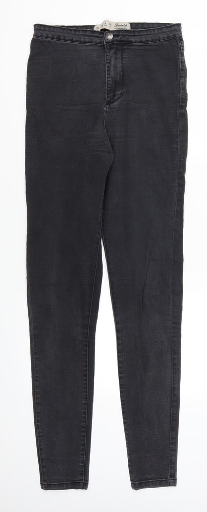 Denim Co Womens Grey  Denim Skinny Jeans Size 10 L31 in
