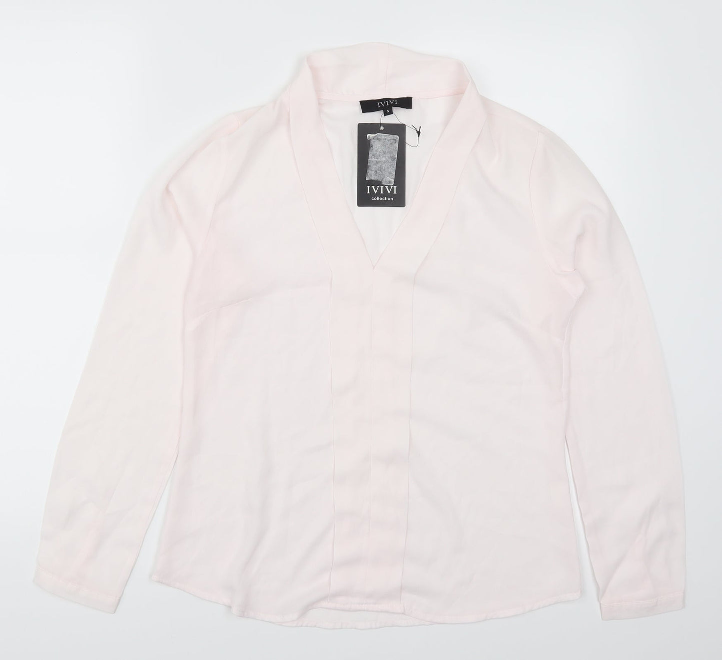 Womens UK Size S IVIVI Pink Basic Blouse