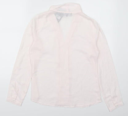Womens UK Size S IVIVI Pink Basic Blouse