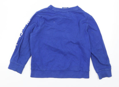 NEXT Boys Blue   Pullover Sweatshirt Size 4 Years  - Play Station