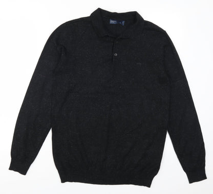 Easy Mens Black   Pullover Jumper Size M