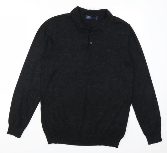 Easy Mens Black   Pullover Jumper Size M