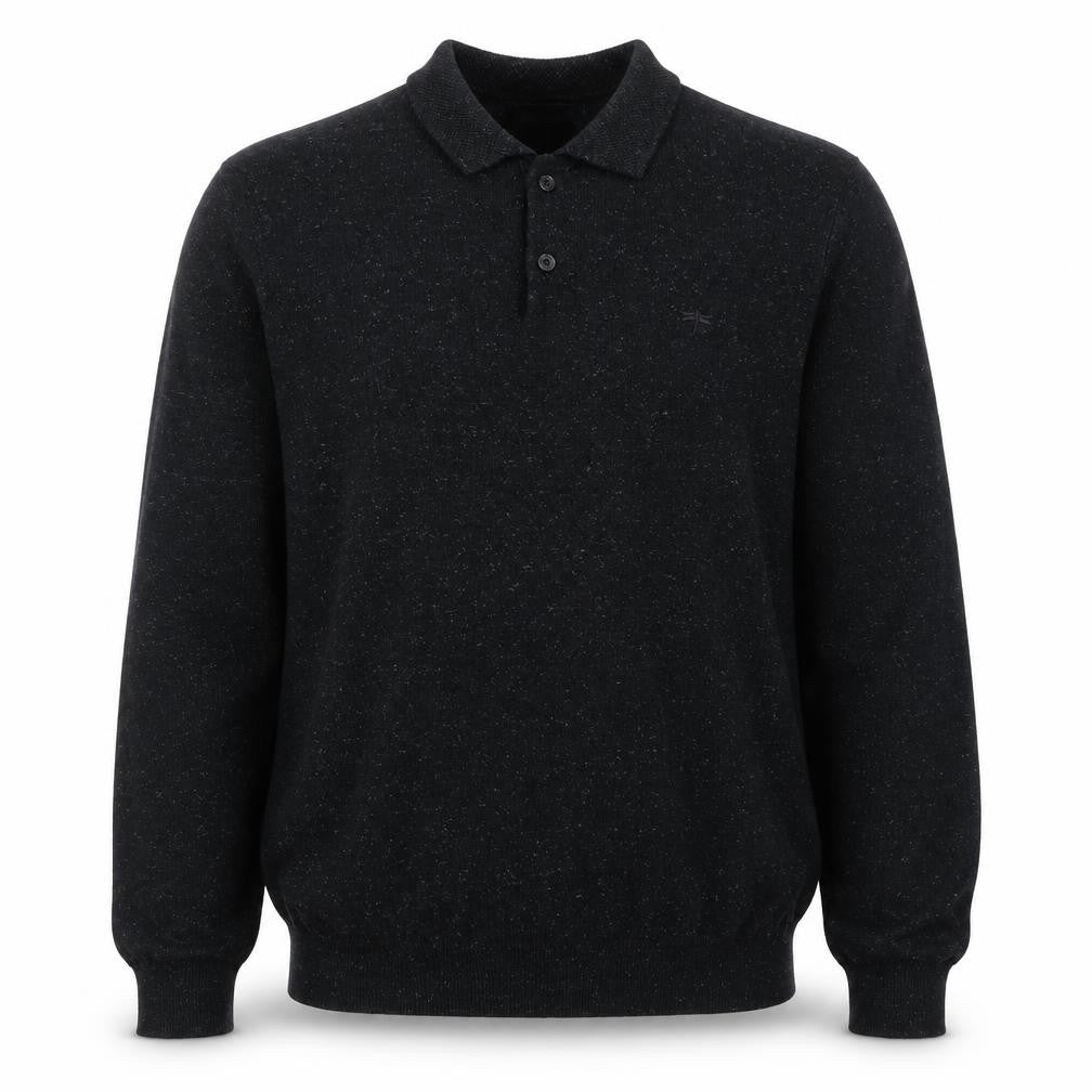Mens UK Size M Easy Black Pullover Jumper