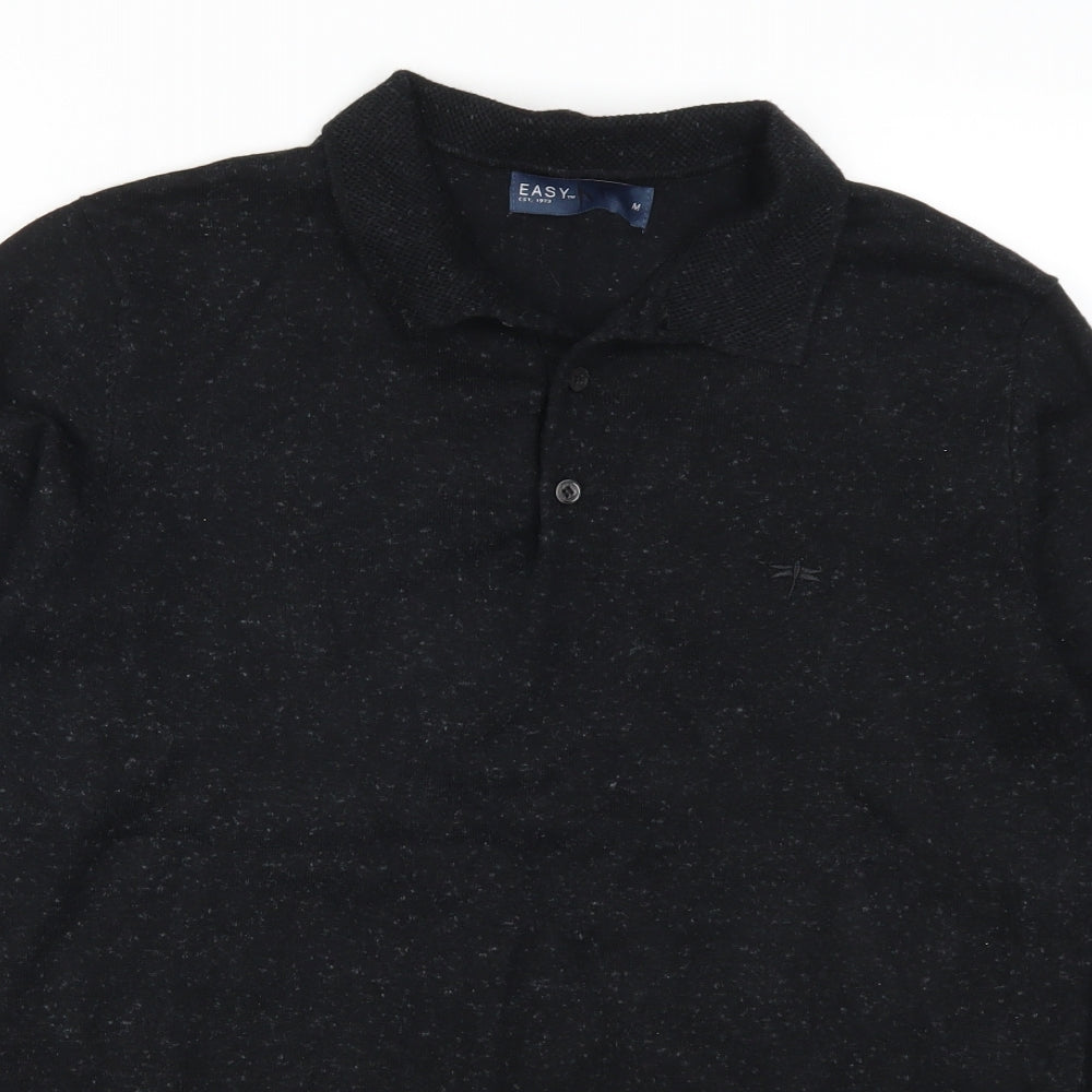 Easy Mens Black   Pullover Jumper Size M