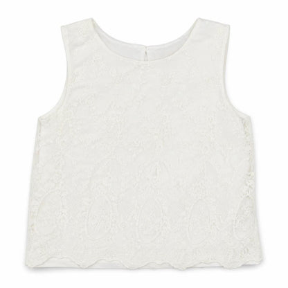 H&M Girls White  Lace Basic Tank Size 14 Years