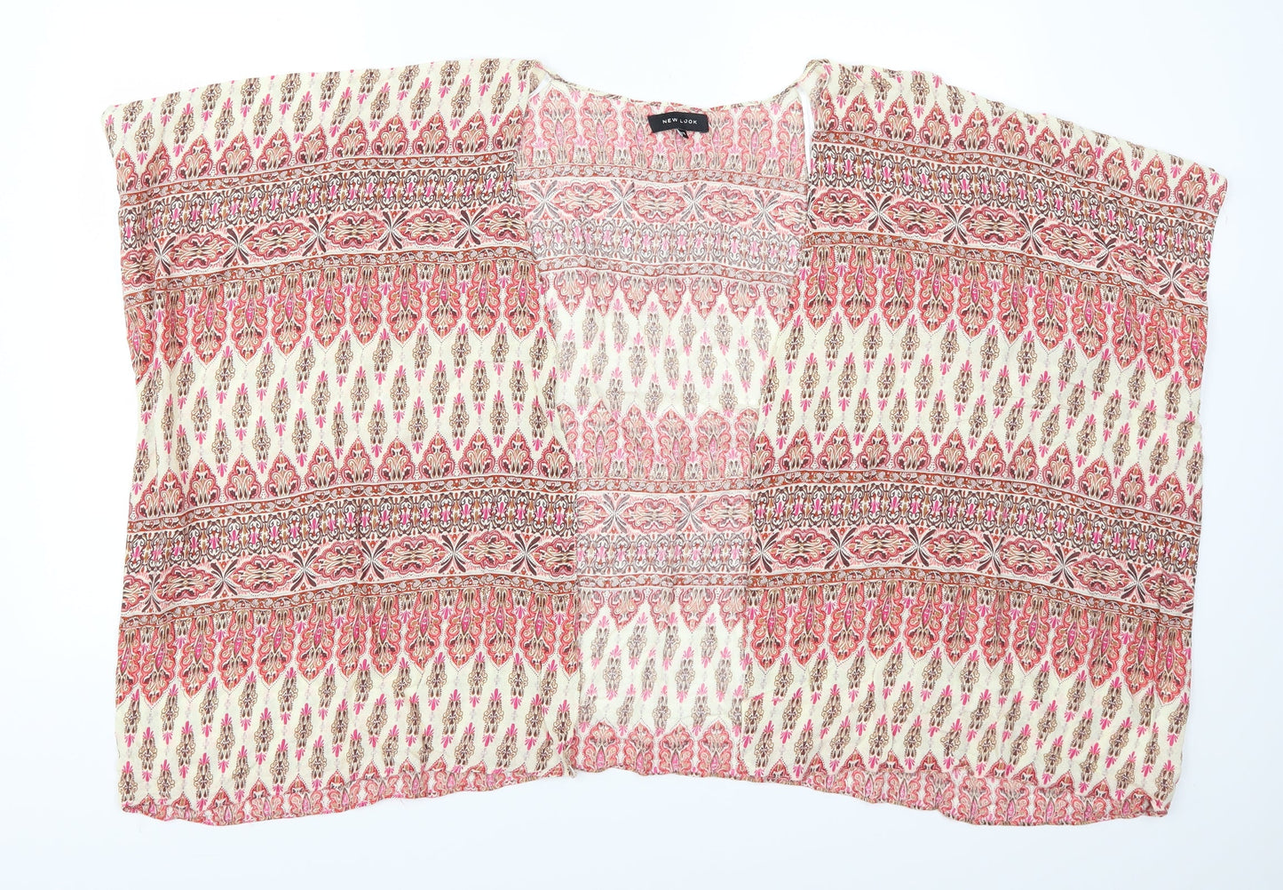Womens UK Size 10 New Look Pink Kimono Coat