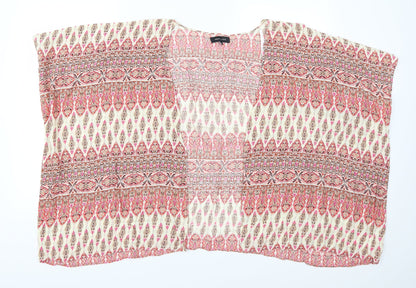 Womens UK Size 10 New Look Pink Kimono Coat
