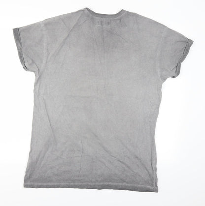 Topman Mens Grey    T-Shirt Size L  - San Francisco