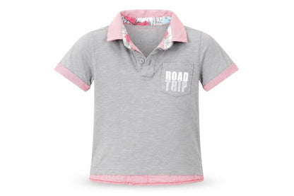 Mothercare Boys Grey   Basic Polo Size 2-3 Years  - road trip