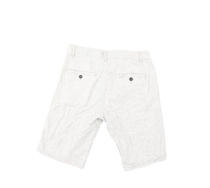 Peacocks Mens Grey   Chino Shorts Size 30 in