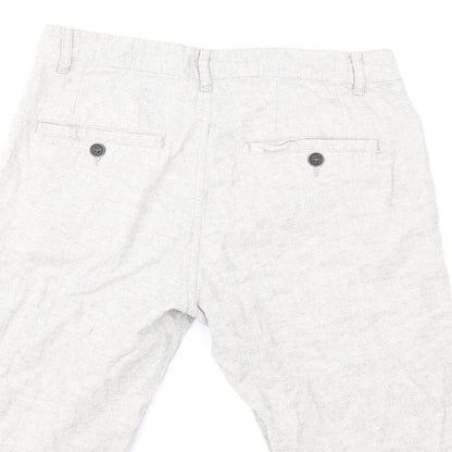 Peacocks Mens Grey   Chino Shorts Size 30 in