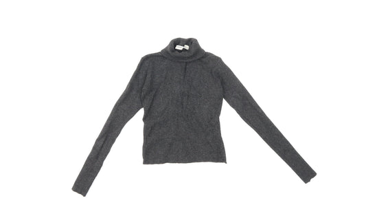 Pull&Bear Womens Grey  Knit Pullover Jumper Size S
