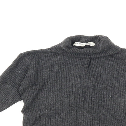Pull&Bear Womens Grey  Knit Pullover Jumper Size S