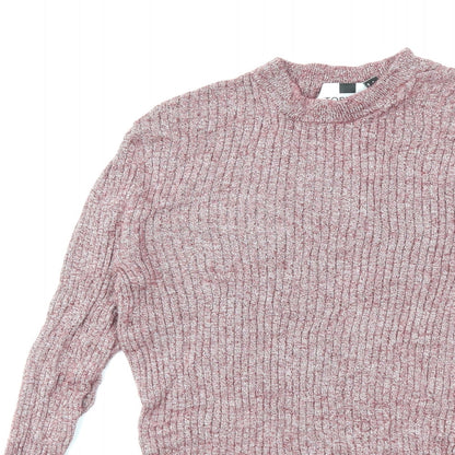 Topman Mens Red  Knit Pullover Jumper Size M