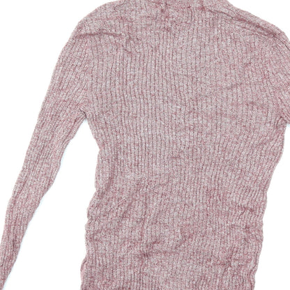 Topman Mens Red  Knit Pullover Jumper Size M