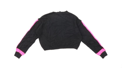 Primark Womens Black  Knit Pullover Jumper Size 6