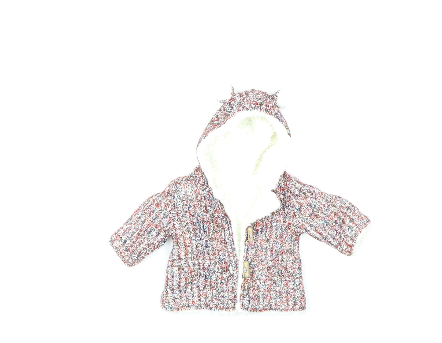 Nutmeg Baby Red  Knit Cardigan Jumper Size 0-3 Months