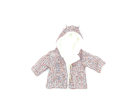Nutmeg Baby Red  Knit Cardigan Jumper Size 0-3 Months