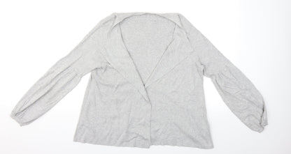 Preworn Womens Grey  Knit Cardigan Jumper Size 18