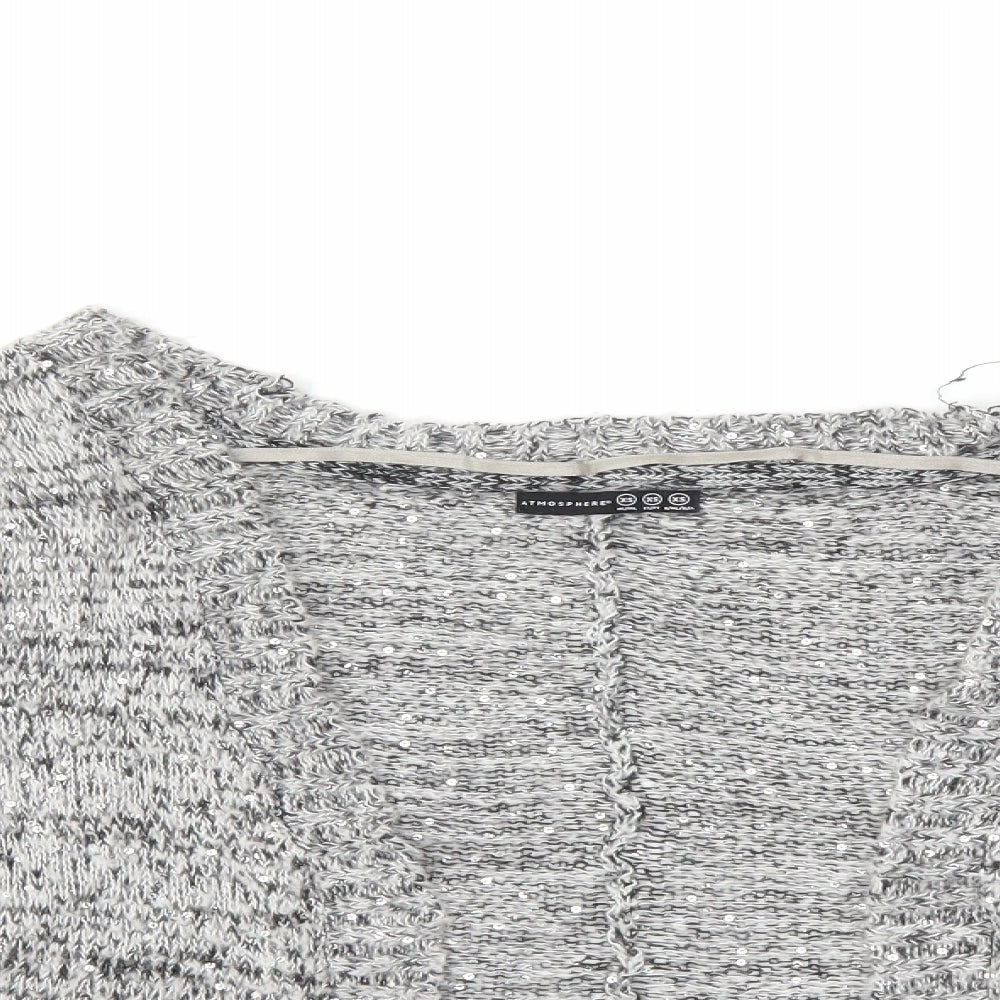 Atmosphere Womens Black  Knit Cardigan Jumper Size XS