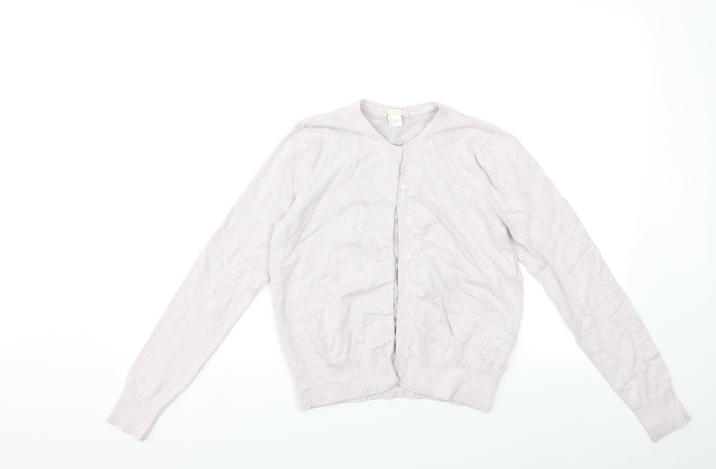 H&M Womens Purple  Knit Cardigan Jumper Size S