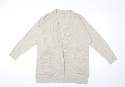 Gap Womens Beige  Knit Cardigan Jumper Size XL