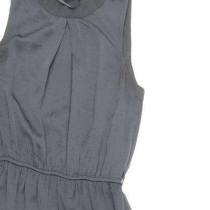 F&F Womens Grey  Rayon Skater Dress  Size 12