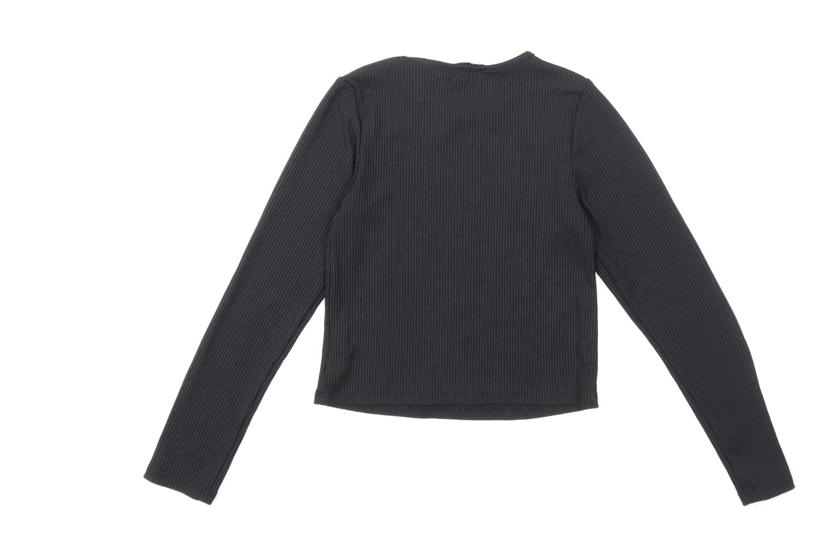 Primark Girls Black   Basic T-Shirt Size 9 Years