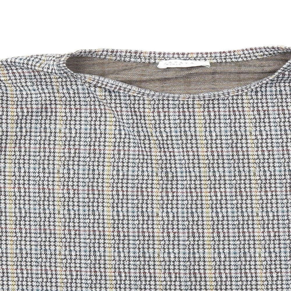 Womens UK Size 16 Papaya Grey Basic T-Shirt
