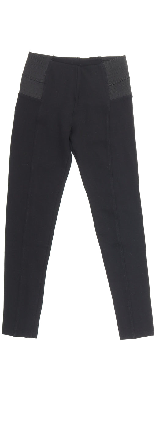 Womens UK Size 25 in Zara Regular Fit Snow Pants Black Trousers