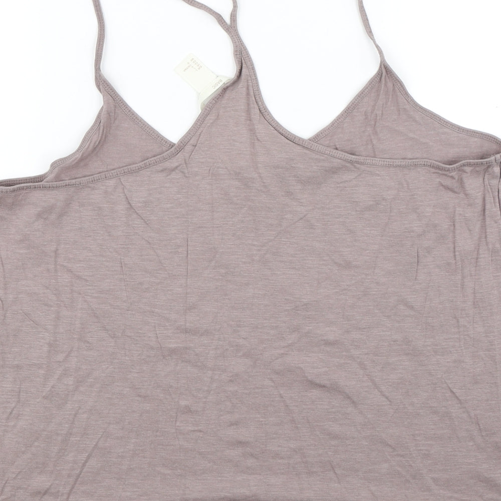 Womens UK Size L H&M Beige Basic Tank