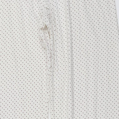 Secret Obsessions  Womens Ivory Polka Dot  Trousers  Size L L22 in