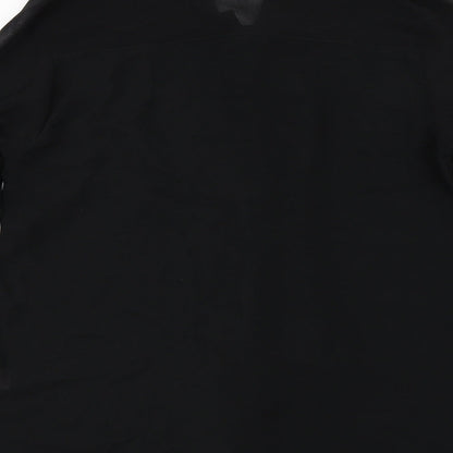 F&F Womens Black   Basic Button-Up Size 8