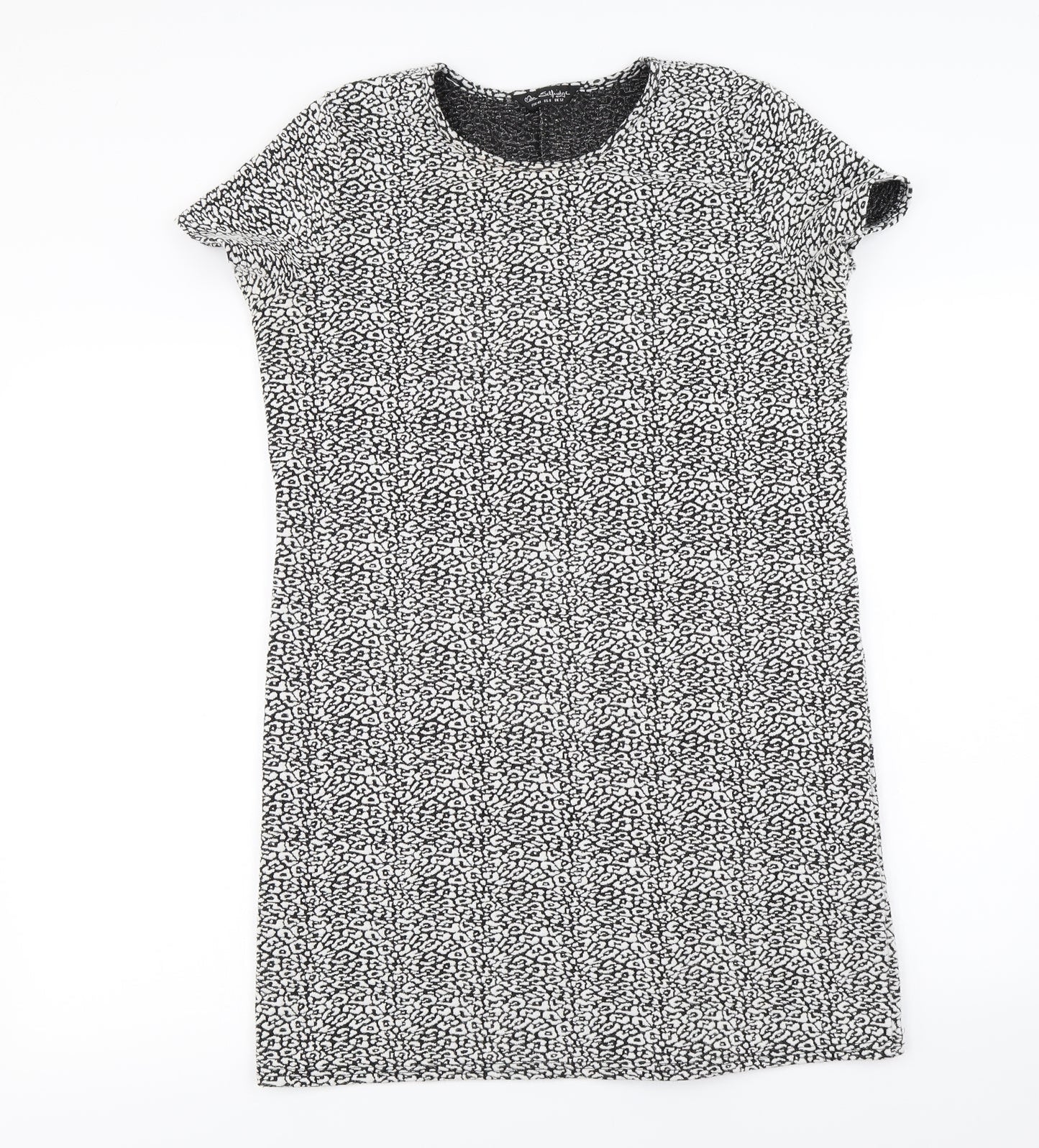 Miss Selfridge  Womens White Animal Print  A-Line  Size 10